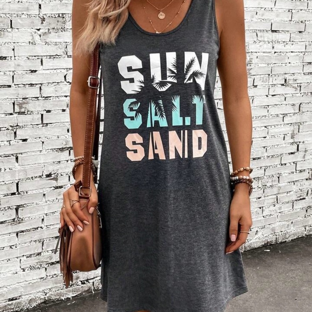 New beach dress sleeveless - Picture 4 of 5